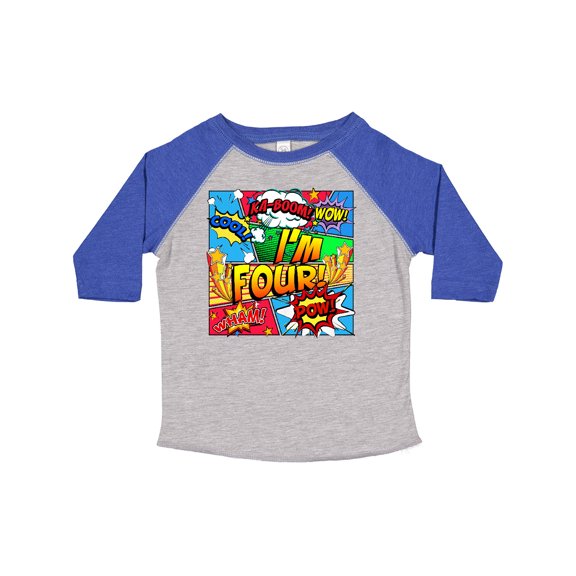 Inktastic I'm Four Comic Book Boys or Girls Toddler T-Shirt