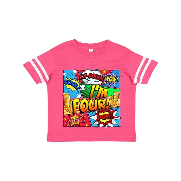 Inktastic I'm Four Comic Book Boys or Girls Toddler T-Shirt