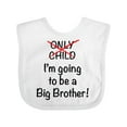 thumbnail image 1 of Inktastic I'm Going to Be a Big Brother Boys Baby Bib, 1 of 4