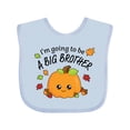thumbnail image 1 of Inktastic I'm Going to Be a Big Brother- Cute Halloween Pumpkin Boys Baby Bib, 1 of 4