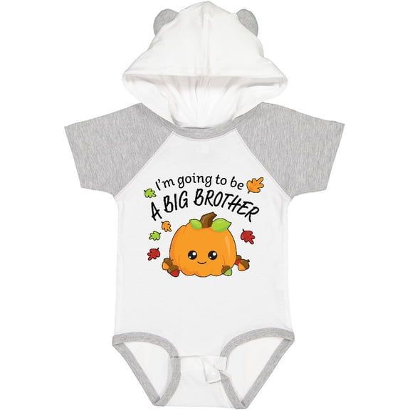 Inktastic I'm Going to Be a Big Brother Cute Halloween Pumpkin Boys Baby Bodysuit