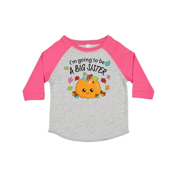 Inktastic I'm Going to Be a Big Sister- Cute Halloween Pumpkin Girls Toddler T-Shirt