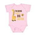 thumbnail image 1 of Inktastic I'm Going to Be a Big Sister Giraffe Girls Baby Bodysuit, 1 of 5