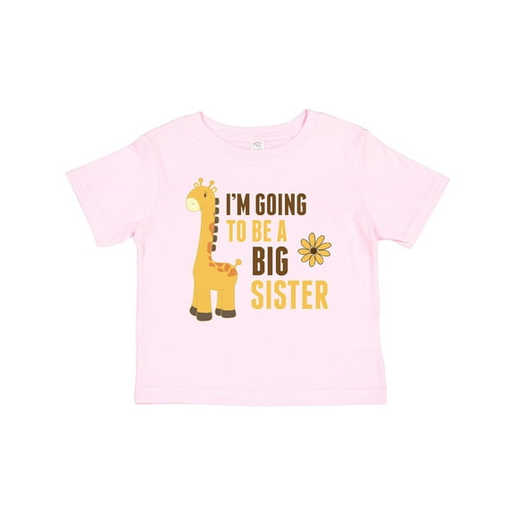 Inktastic I'm Going to Be a Big Sister Giraffe Girls Baby T-Shirt