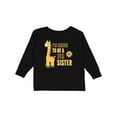 thumbnail image 1 of Inktastic I'm Going to Be a Big Sister Giraffe Girls Long Sleeve Toddler T-Shirt, 1 of 5