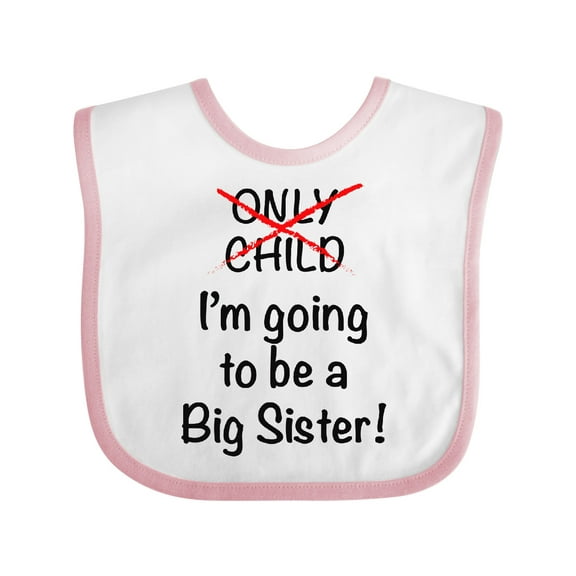 Inktastic I'm Going to Be a Big Sister Girls Baby Bib