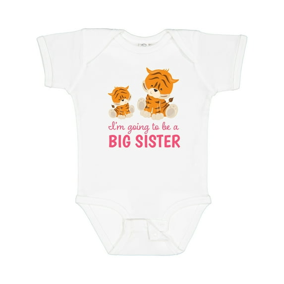 Inktastic I'm Going to Be a Big Sister Girls Baby Bodysuit
