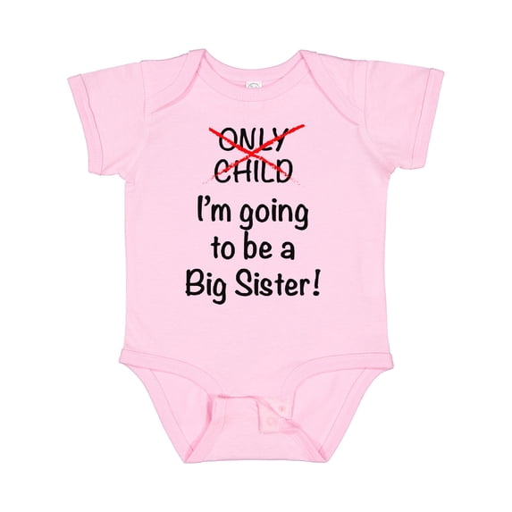 Inktastic I'm Going to Be a Big Sister Girls Baby Bodysuit