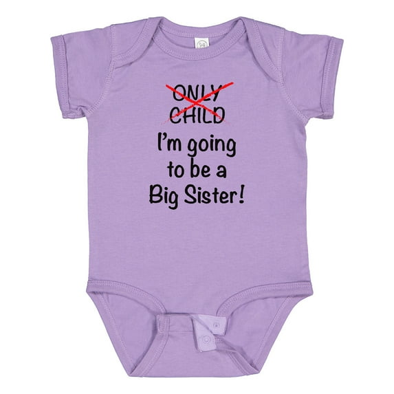 Inktastic I'm Going to Be a Big Sister Girls Baby Bodysuit