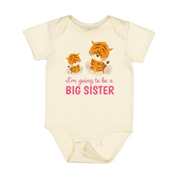 Inktastic I'm Going to Be a Big Sister Girls Baby Bodysuit