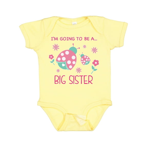 Inktastic I'm Going to Be a Big Sister Girls Baby Bodysuit