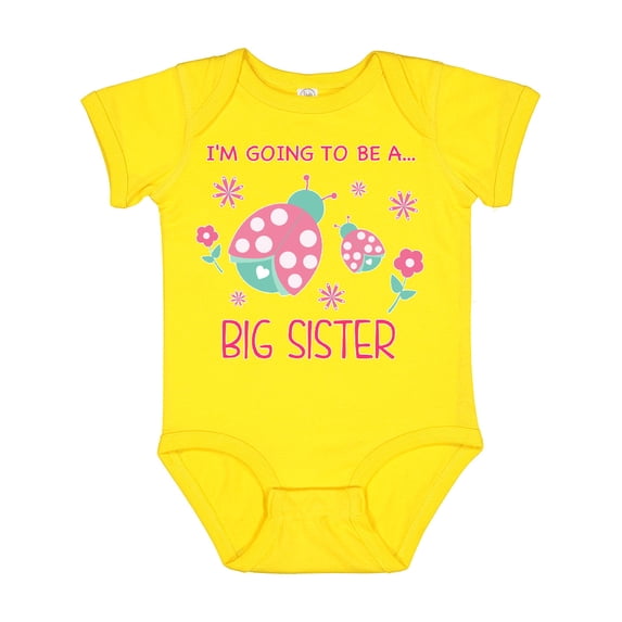 Inktastic I'm Going to Be a Big Sister Girls Baby Bodysuit