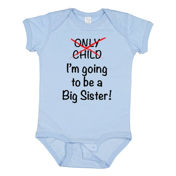 Inktastic I'm Going to Be a Big Sister Girls Baby Bodysuit