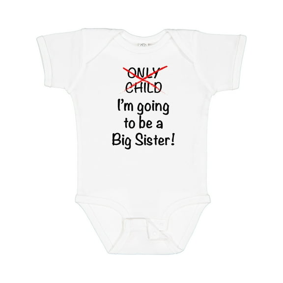 Inktastic I'm Going to Be a Big Sister Girls Baby Bodysuit
