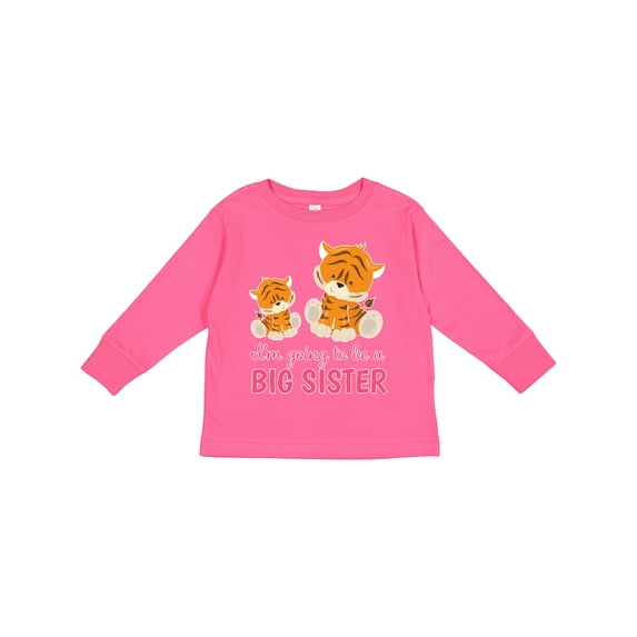 Inktastic I'm Going to Be a Big Sister Girls Long Sleeve Toddler T-Shirt