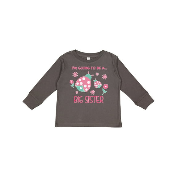 Inktastic I'm Going to Be a Big Sister Girls Long Sleeve Toddler T-Shirt
