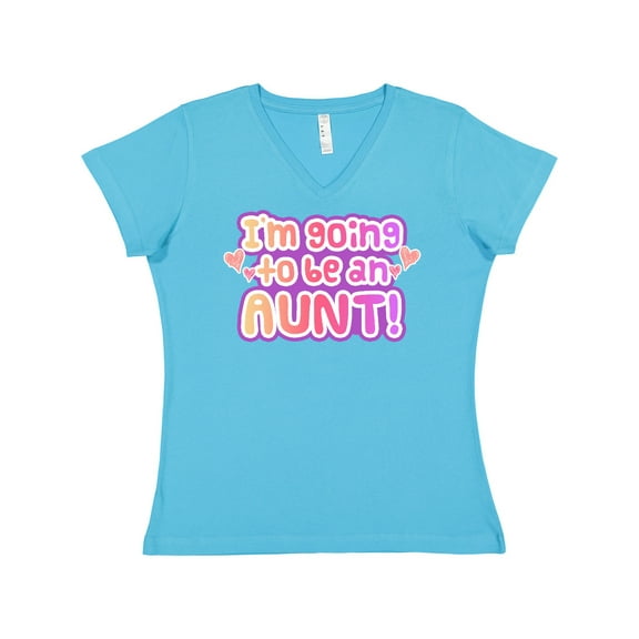 Inktastic I'm Going to Be an Aunt Women's V-Neck T-Shirt