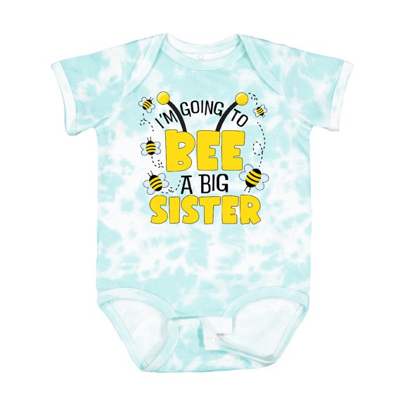 Inktastic I'm Going to Bee a Big Sister Girls Baby Bodysuit