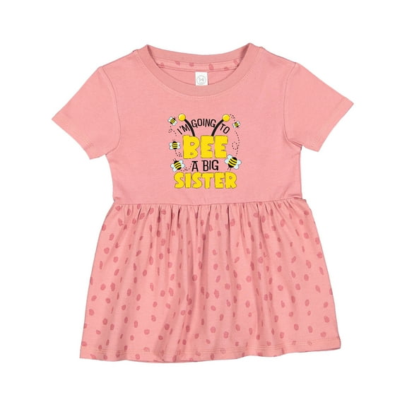 Inktastic I'm Going to Bee a Big Sister Girls Baby Dress