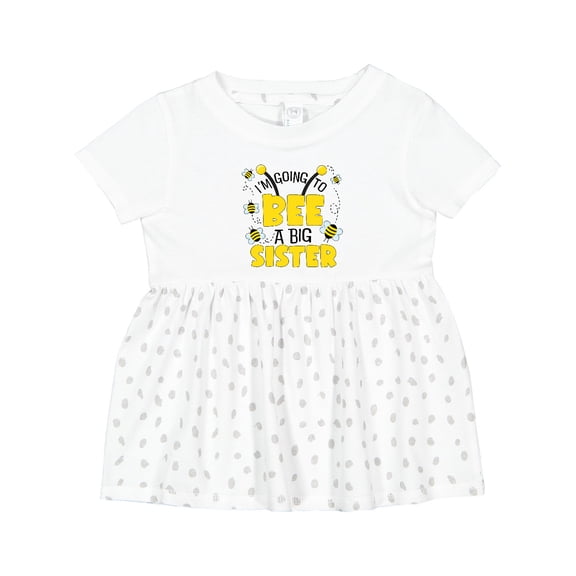 Inktastic I'm Going to Bee a Big Sister Girls Baby Dress