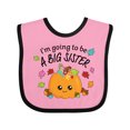 thumbnail image 1 of Inktastic I'm Going to be a Big Sister- cute Halloween pumpkin Girls Baby Bib, 1 of 4