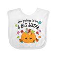 thumbnail image 1 of Inktastic I'm Going to be a Big Sister- cute Halloween pumpkin Girls Baby Bib, 1 of 4