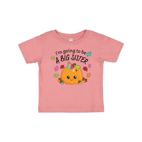 Inktastic I'm Going to Be a Big Sister Cute Halloween Pumpkin Girls Baby T-Shirt