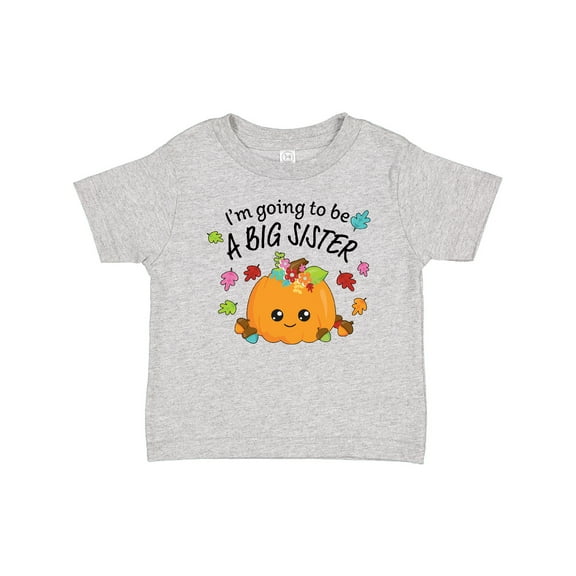Inktastic I'm Going to Be a Big Sister Cute Halloween Pumpkin Girls Baby T-Shirt