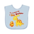 thumbnail image 1 of Inktastic I'm Gonna Be A Big Brother-dino Boys Baby Bib, 1 of 4