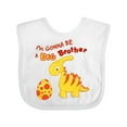 thumbnail image 1 of Inktastic I'm Gonna Be A Big Brother-dino Boys Baby Bib, 1 of 4