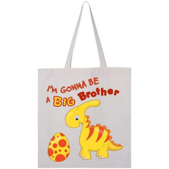 Inktastic I'm Gonna Be A Big Brother-dino Tote Bag