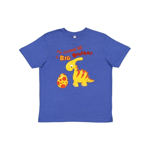 Inktastic I'm Gonna Be A Big Brother-dino Youth T-Shirt