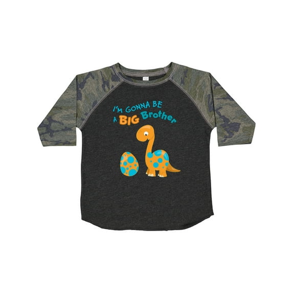 Inktastic I'm Gonna Be a Big Brother Dino Boys Toddler T-Shirt