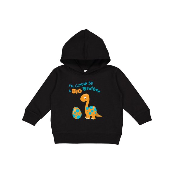 Inktastic I'm Gonna Be a Big Brother Dino Toddler Hoodie