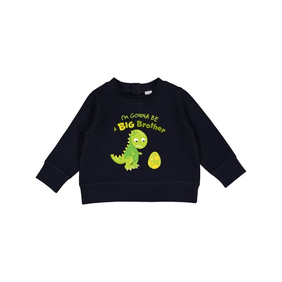 Inktastic I'm Gonna Be a Big Brother-dino Baby Sweatshirt