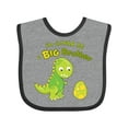 thumbnail image 1 of Inktastic I'm Gonna Be a Big Brother-dino Boys Baby Bib, 1 of 4