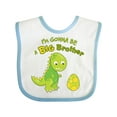 thumbnail image 1 of Inktastic I'm Gonna Be a Big Brother-dino Boys Baby Bib, 1 of 4