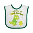 thumbnail image 1 of Inktastic I'm Gonna Be a Big Brother-dino Boys Baby Bib, 1 of 4