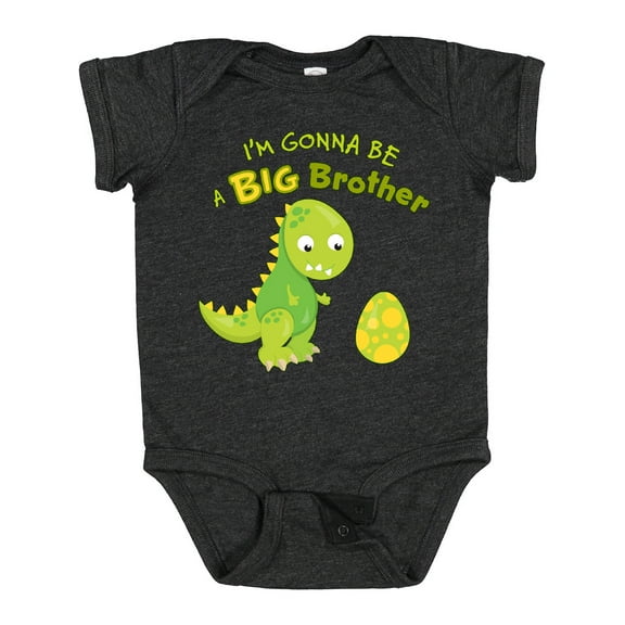 Inktastic I'm Gonna Be a Big Brother-dino Boys Baby Bodysuit