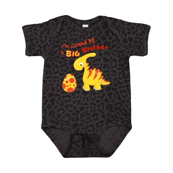 Inktastic I'm Gonna Be a Big Brother-dino Boys Baby Bodysuit