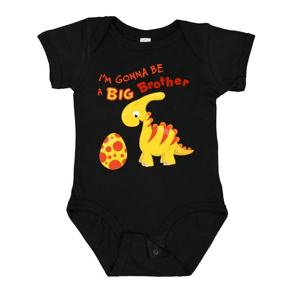 Inktastic I'm Gonna Be a Big Brother-dino Boys Baby Bodysuit