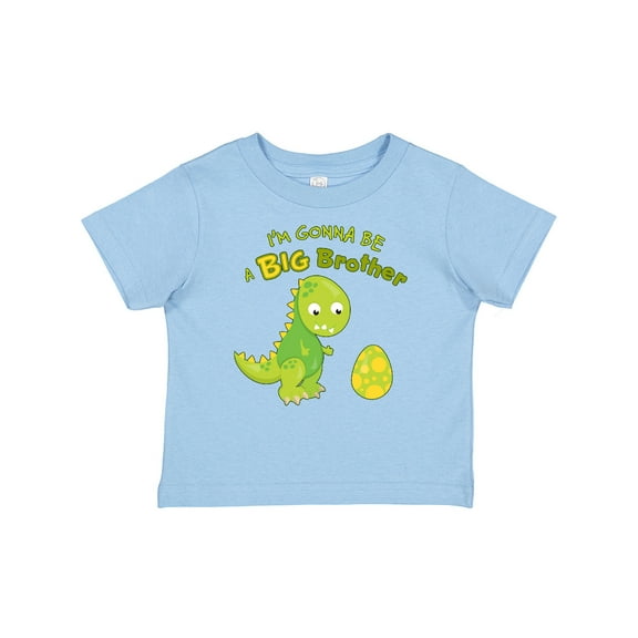 Inktastic I'm Gonna Be a Big Brother-dino Boys Baby T-Shirt