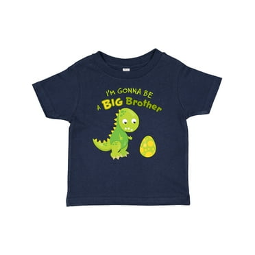 Inktastic I'm Gonna Be a Big Brother-dino Boys Baby T-Shirt