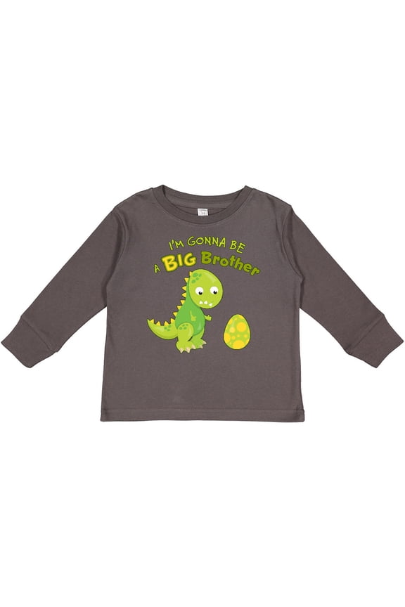 I'm Gonna Be a Big Brother-dino Boys Long Sleeve Toddler T-Shirt