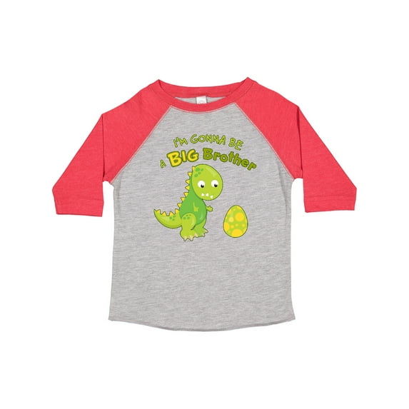Inktastic I'm Gonna Be a Big Brother-dino Boys Toddler T-Shirt