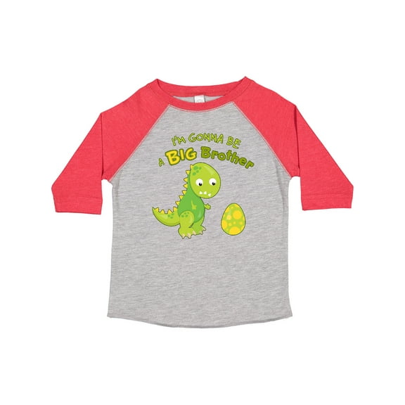 Inktastic I'm Gonna Be a Big Brother-dino Boys Toddler T-Shirt