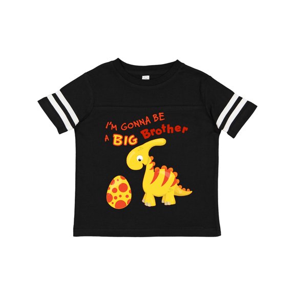 Inktastic I'm Gonna Be a Big Brother-dino Boys Toddler T-Shirt