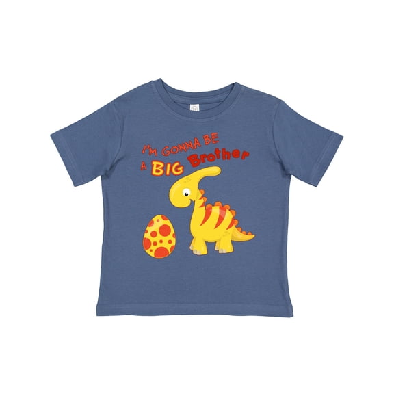 Inktastic I'm Gonna Be a Big Brother-dino Boys Toddler T-Shirt