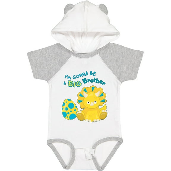 Inktastic I'm Gonna Be a Brother-dino Boys Baby Bodysuit