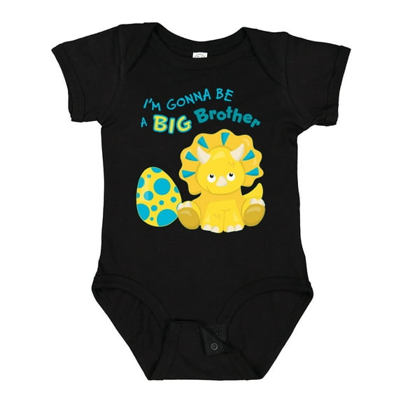 Inktastic I'm Gonna Be a Brother-dino Boys Baby Bodysuit